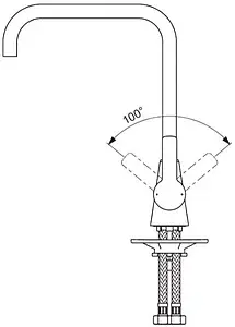Смеситель для кухни Vidima Uno хром BA242AA, 4