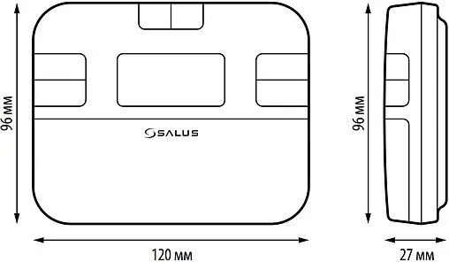 Проводной комнатный терморегулятор Salus Standard белый RT510