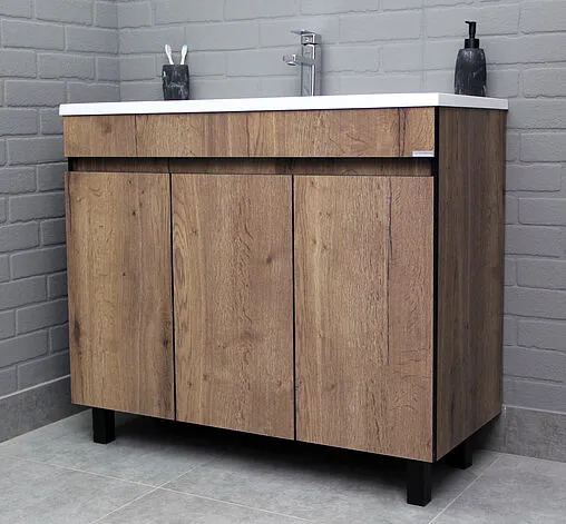 Тумба под умывальник напольная Домино Modul 100 дуб галифакс табак DD5402T