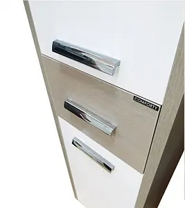 Шкаф-пенал напольный Comforty Тулуза 40 белый/сосна лоредо 00003121663CF, 4