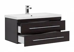 Тумба-умывальник подвесная Aquanet Нота 90 венге 00171493+00204119 Тумба-умывальник подвесная Aquanet Нота 90 венге 00171493+00204119, 4