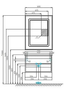 Тумба-умывальник подвесная Aquaton Римини 80 new белый 1A2267K2RN010 Тумба-умывальник подвесная Aquaton Римини 80 new белый 1A2267K2RN010, 2