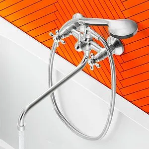 Смеситель для ванны с длинным изливом Dorff Vintage Хром D6095000 Смеситель для ванны с длинным изливом Dorff Vintage Хром D6095000, 5