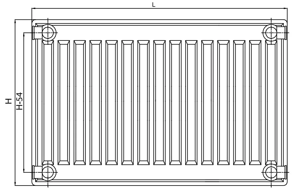 Радиатор стальной панельный Elsen ERK тип 11 500 x 1800 мм ERK110518 Радиатор стальной панельный Elsen ERK тип 11 500 x 1800 мм ERK110518, 2