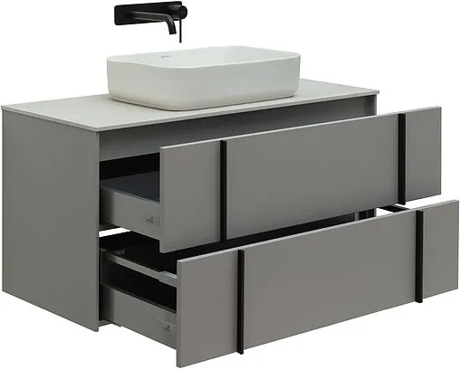 Тумба-умывальник подвесная Allen Brau Reality 100 платина 1.32007.PGM+