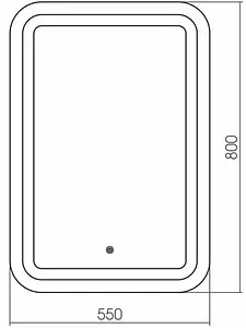 Зеркало с подсветкой Aquanika Future 55 AQF5580RU22 Зеркало с подсветкой Aquanika Future 55 AQF5580RU22, 2
