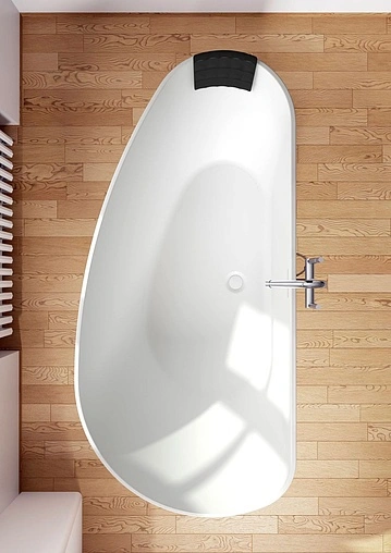 Ванна отдельностоящая из искусственного камня Riho Granada 190x90 L белый B122001105