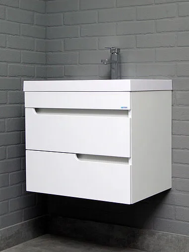 Тумба под умывальник подвесной Айсберг Веста 60 белый DV5914T
