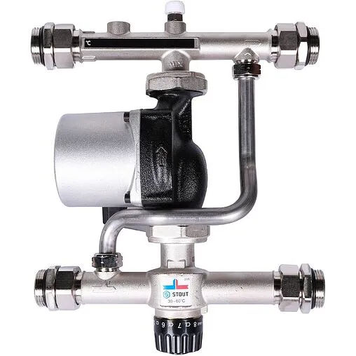 Узел насосно-смесительный с насосом Grundfos UPSO 25-65 130 Stout SDG-0120-007001