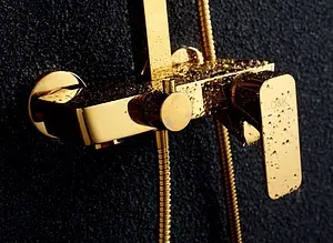 Душевая система со смесителем для ванны D&K Berlin.Tourto золото DA1433703A01 Душевая система со смесителем для ванны D&K Berlin.Tourto золото DA1433703A01, 4