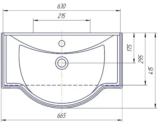 Раковина Kirovit Классик 65 белый 4640021061268