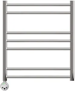 Полотенцесушитель электрический лесенка Lemark Ursus П7 600х500 полированная сталь LM72607E Полотенцесушитель электрический лесенка Lemark Ursus П7 600х500 полированная сталь LM72607E, 1