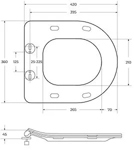 Крышка-сиденье для унитаза с микролифтом BelBagno Amanda белый BB051-2SC Крышка-сиденье для унитаза с микролифтом BelBagno Amanda белый BB051-2SC, 2