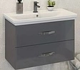 Тумба-умывальник подвесная Comforty Рим 80 серый