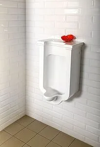 Писсуар со скрытым подводом воды Kerasan Waldorf белый 413001, 4