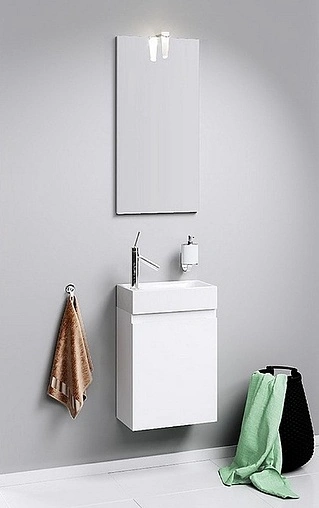 Зеркало с подсветкой Aqwella Leon-MP 40 белый Ln-MP.02.04/W