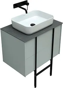 Тумба-умывальник подвесная Allen Brau Reality 70 папирус 1.32004.PWM+, 4