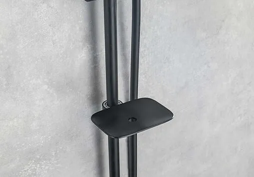 Комплект для ванны 3 в 1 Aquatek Вега чёрный матовый AQ1030MB