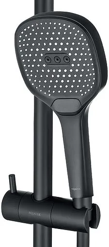 Душевая стойка Aquatek Вега чёрный матовый AQ2021MB