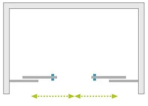 Дверь в нишу 1600мм прозрачное стекло Radaway Espera DWD 160 380260-01+380226-01, 3