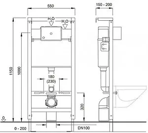 Комплект 6 в 1 Pestan Fluenta Basic SET40006460AС с кнопкой Active хром глянцевый Комплект 6 в 1 Pestan Fluenta Basic SET40006460AС с кнопкой Active хром глянцевый, 2