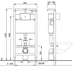 Комплект 6 в 1 Pestan Fluenta Rimless SET40006661PW с кнопкой Play белый глянцевый Комплект 6 в 1 Pestan Fluenta Rimless SET40006661PW с кнопкой Play белый глянцевый, 2
