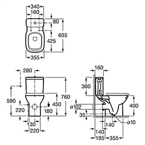 Крышка-сиденье для унитаза с микролифтом Roca Debba белый ZRU9302826 Крышка-сиденье для унитаза с микролифтом Roca Debba белый ZRU9302826, 2