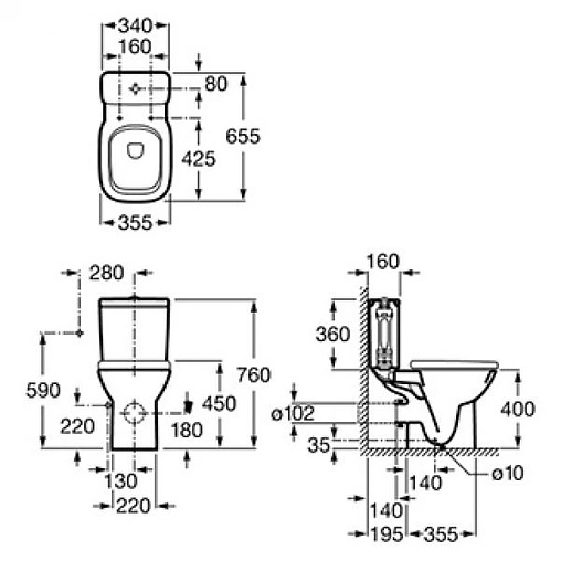 Крышка-сиденье для унитаза с микролифтом Roca Debba белый ZRU9302826