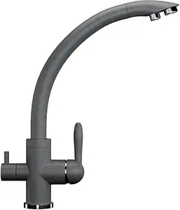 Смеситель для кухни с подключением к фильтру Ulgran графитовый U-017-342 Смеситель для кухни с подключением к фильтру Ulgran графитовый U-017-342, 1