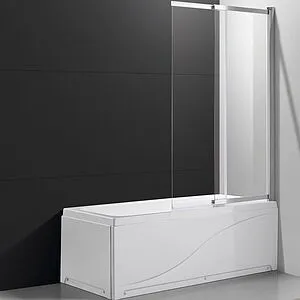 Шторка на ванну 800мм прозрачное стекло Cezares Slider 80 SLIDER-VF-11-80/150-C-Cr, 1