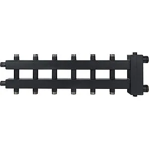 Распределительный коллектор 7 контуров с гидрострелкой 1½"н x 1"н Rommer RDG-0018-024037 Распределительный коллектор 7 контуров с гидрострелкой 1½"н x 1"н Rommer RDG-0018-024037, 3