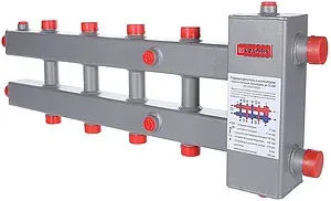 Распределительный коллектор 5 контуров с гидрострелкой 1¼&quot;н x 1&quot;н Valtec VTc.100.SH.070605, 1