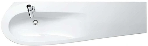 Раковина Laufen Alessi One 160 L c покрытием LCC белый 8.1497.1.400.104.1