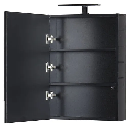 Шкаф-зеркало Aquanet Нота 50 камерино  чёрный 176947