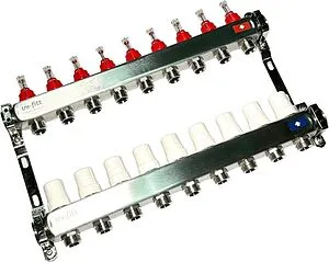 Группа коллекторная с расходомерами 9 отводов 1"в/в x ¾"ек Uni-fitt OPTIMAL 450B4309.RU Группа коллекторная с расходомерами 9 отводов 1"в/в x ¾"ек Uni-fitt OPTIMAL 450B4309.RU, 4