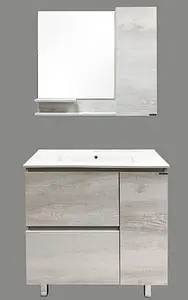 Тумба-умывальник напольная Comforty Верона 90 дуб белый 00-00001972CF, 4