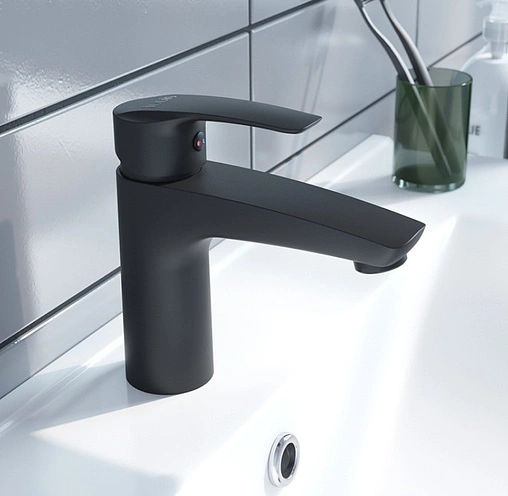 Смеситель для раковины IDDIS Ray чёрный матовый RAYBL00i01