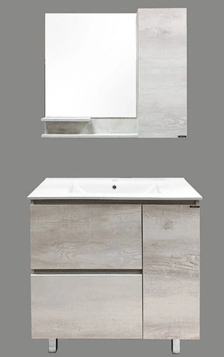 Тумба-умывальник напольная Comforty Верона 90 дуб белый 00-00001972CF