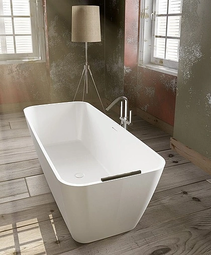 Ванна отдельностоящая из искусственного камня Riho Malaga 160x75 белый B123001105