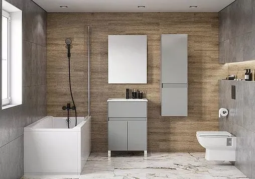 Тумба-умывальник Aquaton Форест 60 туманный серый 1A278201FR4D0