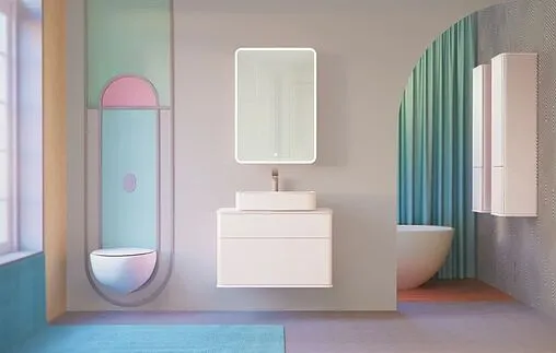 Шкаф-зеркало Jorno Pastel 60 R белый жемчуг Pas.03.60/W