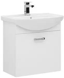 Тумба-умывальник Aquanet Ирис 65 белый 00198382+00182642, 1
