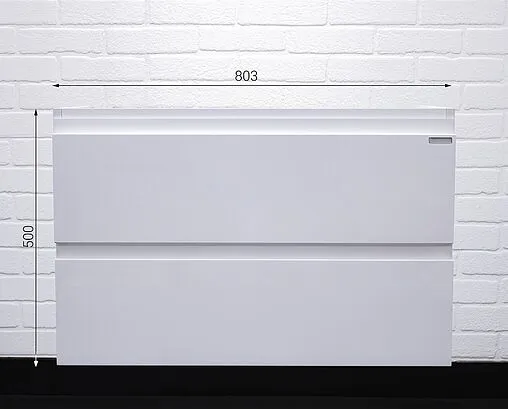 Тумба-умывальник подвесной Домино Graffo 80 белый DGr2103T+S-UM-MOD80SL/1