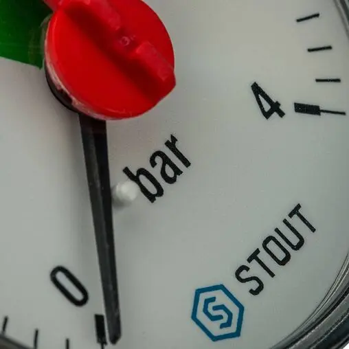 Манометр аксиальный Stout 50мм 4 бар ¼&quot; SIM-0007-500408