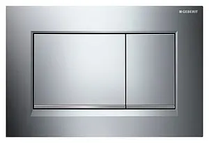 Клавиша смыва для унитаза Geberit Sigma 30 115.883.KH.1 кнопки/хром глянцевый, полоска/хром матовый Клавиша смыва для унитаза Geberit Sigma 30 115.883.KH.1 кнопки/хром глянцевый, полоска/хром матовый, 1