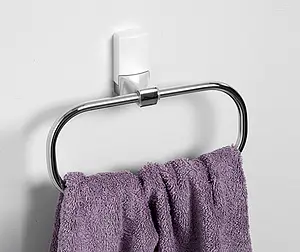 Полотенцедержатель Wasserkraft Leine хром/белый 5060WHITE Полотенцедержатель Wasserkraft Leine хром/белый 5060WHITE, 2