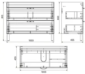Тумба под умывальник напольная IDDIS Oxford 100 белый OXF10W1i95 Тумба под умывальник напольная IDDIS Oxford 100 белый OXF10W1i95, 3