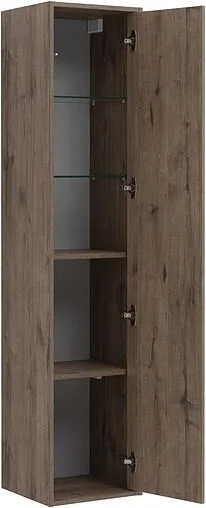 Шкаф-пенал подвесной Aquanet Lino 35 дуб веллингтон 00295038