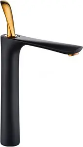 Смеситель для раковины D&K Venice Baciano чёрный матовый/золото DA1032059 Смеситель для раковины D&K Venice Baciano чёрный матовый/золото DA1032059, 1