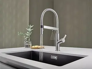 Смеситель для кухни с гибким изливом Blanco Solenta-S Senso рычаг справа хром 522406 Смеситель для кухни с гибким изливом Blanco Solenta-S Senso рычаг справа хром 522406, 5